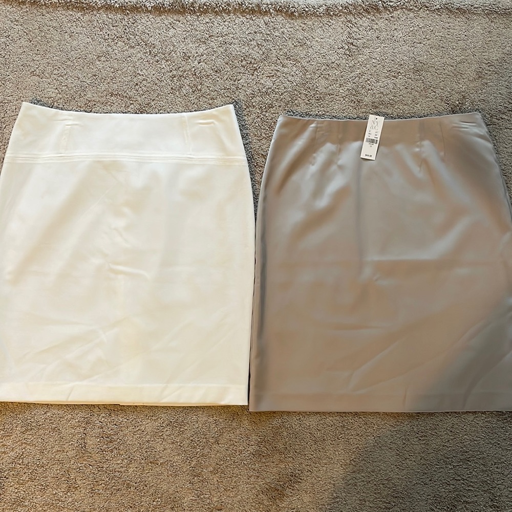 New York & Company white & tan skirt (both brand new one with tags ) - Picture 1 of 1